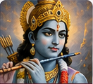 Krishna Guides Arjuna
